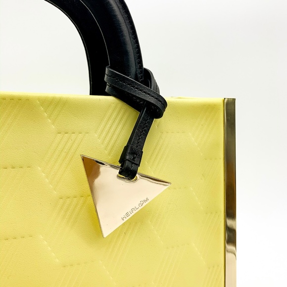 EUC HEIRLOOM Leather Tote Satchel Embossed - Picture 4 of 7